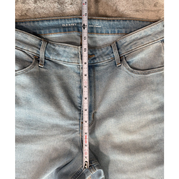 Old Navy High Rise Wow Straight Blue Jeans Womens 10 Short Cropped - Picture 5 of 5